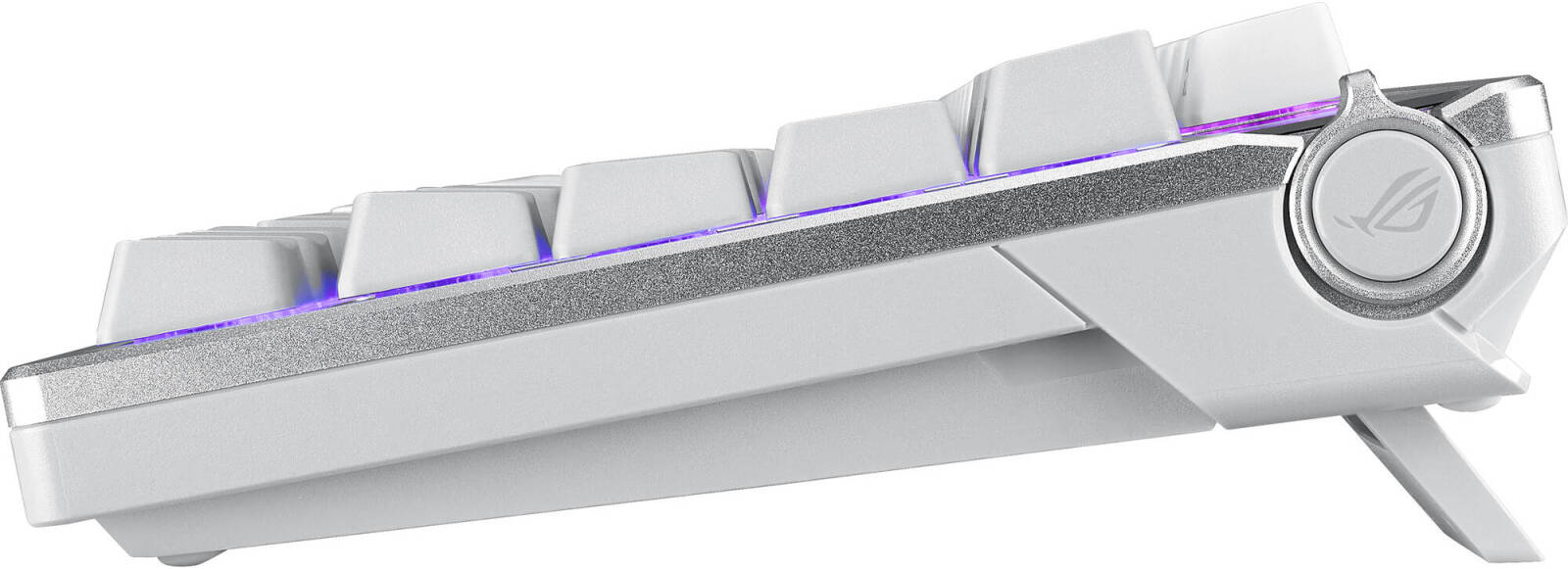Asus ROG Azoth 75 Wireless Mechanical Gaming Keyboard RGB (EN/AR), OLED Display, ROG NX Red Switches, White - لوحة مفاتيح مع شاشه
