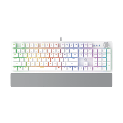 Fantech MK853 Maxpower Space Edition White Mechanical Keyboard - لوحة مفاتيح