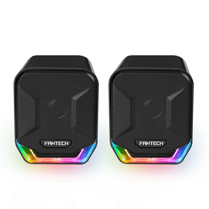 Fantech SONAR Speaker Stereo 2.0 Bass RGB Light -Black (GS202) - مكبر صوت