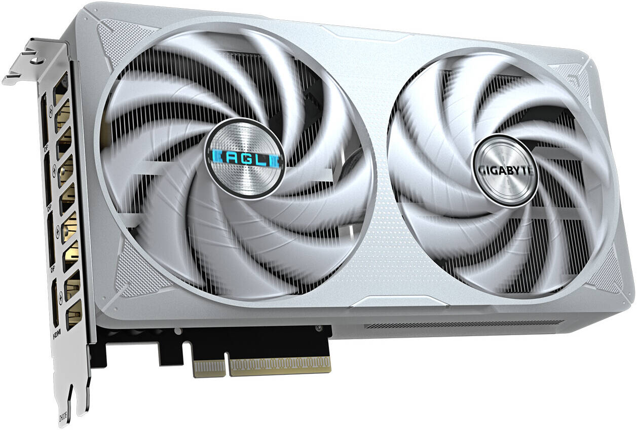GIGABYTE GeForce RTX 5060 Ti EAGLE OC ICE 16GB GDDR7 Graphics Card White - كرت شاشة