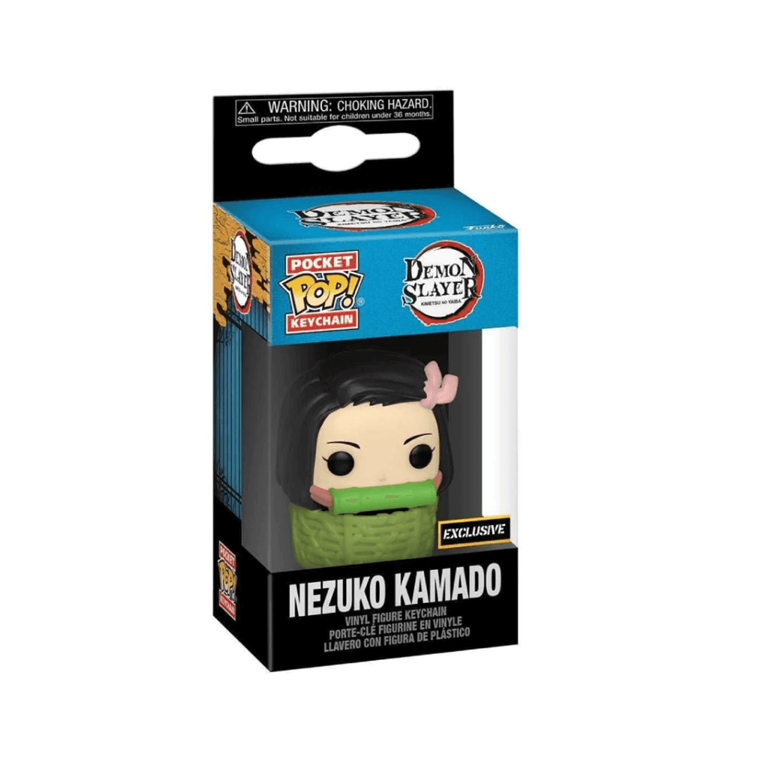 Funko Pocket Pop! Animation: Demon Slayer Keychain - Nezuko in Basket - مجسمات أنمي Funko Pocket Pop! Animation: Demon Slayer Keychain - Nezuko in Basket - مجسمات أنمي