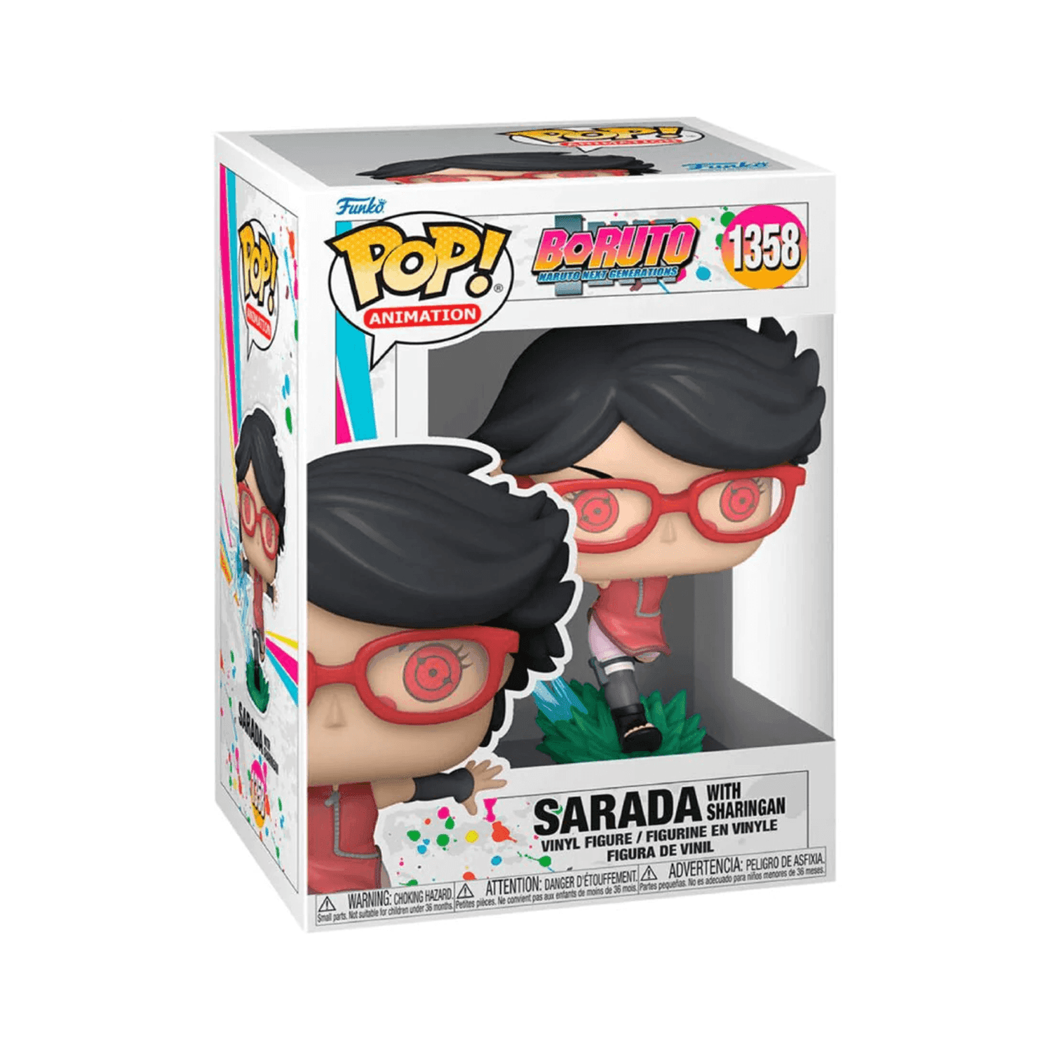 Funko Pop! Animation: Boruto - Sarada with Sharingan #1358 - مجسمات انمي Funko Pop! Animation: Boruto - Sarada with Sharingan #1358 - مجسمات انمي