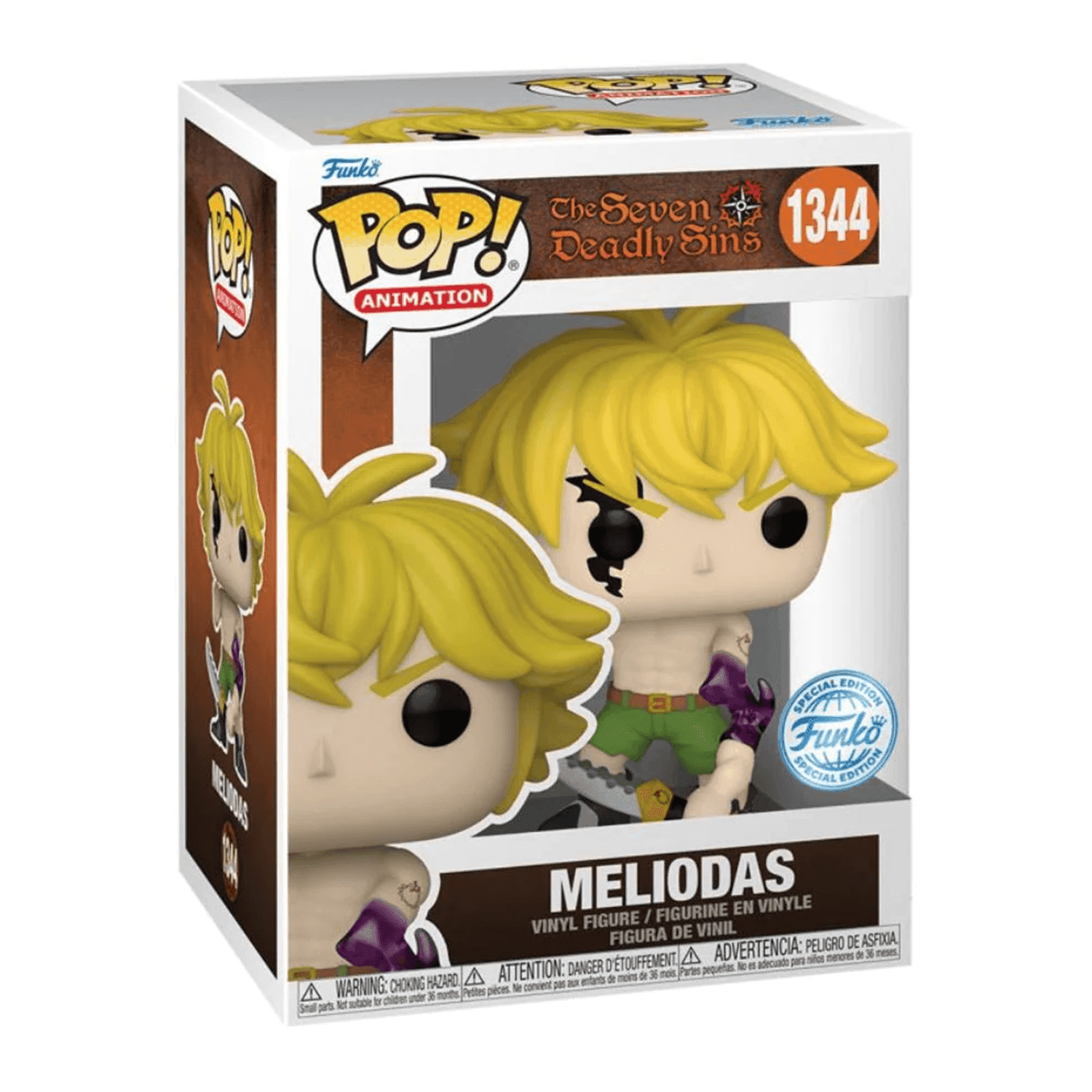 Funko Pop! Animation: Seven Deadly Sin - Meliodas (DM) w/chase (Exc) - #1344 - مجسمات أنمي Funko Pop! Animation: Seven Deadly Sin - Meliodas (DM) w/chase (Exc) - #1344 - مجسمات أنمي