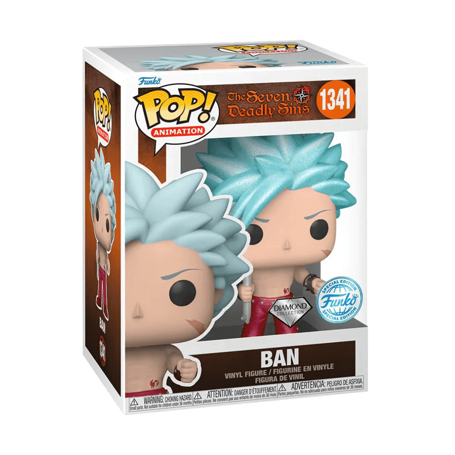 Funko Pop! Animation: Seven Deadly Sins - Ban (DGLT)(Exc) #1341 - مجسمات أنمي Funko Pop! Animation: Seven Deadly Sins - Ban (DGLT)(Exc) #1341 - مجسمات أنمي