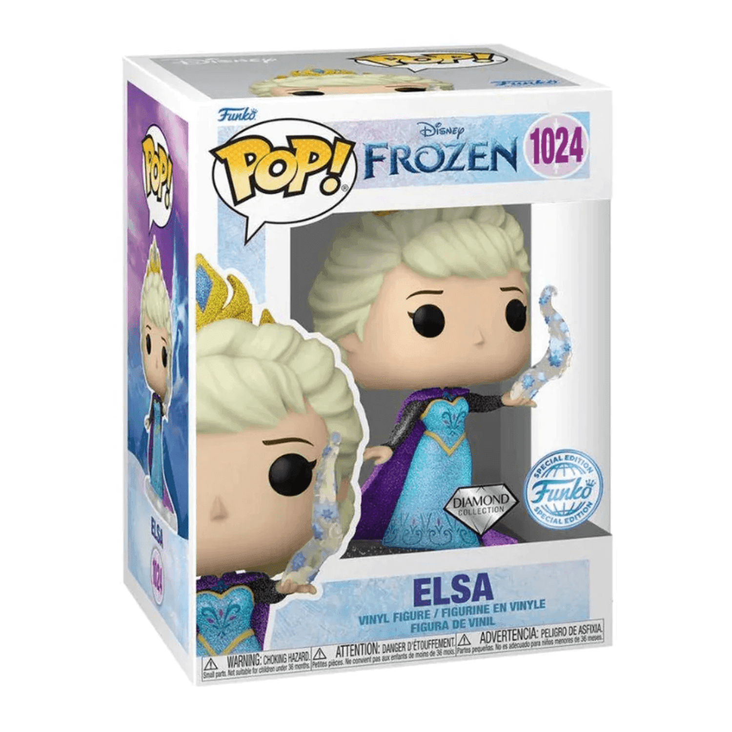 Funko Pop! Disney: Ultimate Princess - Elsa (DGLT)(Exc) #1024 - مجسمات أنمي Funko Pop! Disney: Ultimate Princess - Elsa (DGLT)(Exc) #1024 - مجسمات أنمي