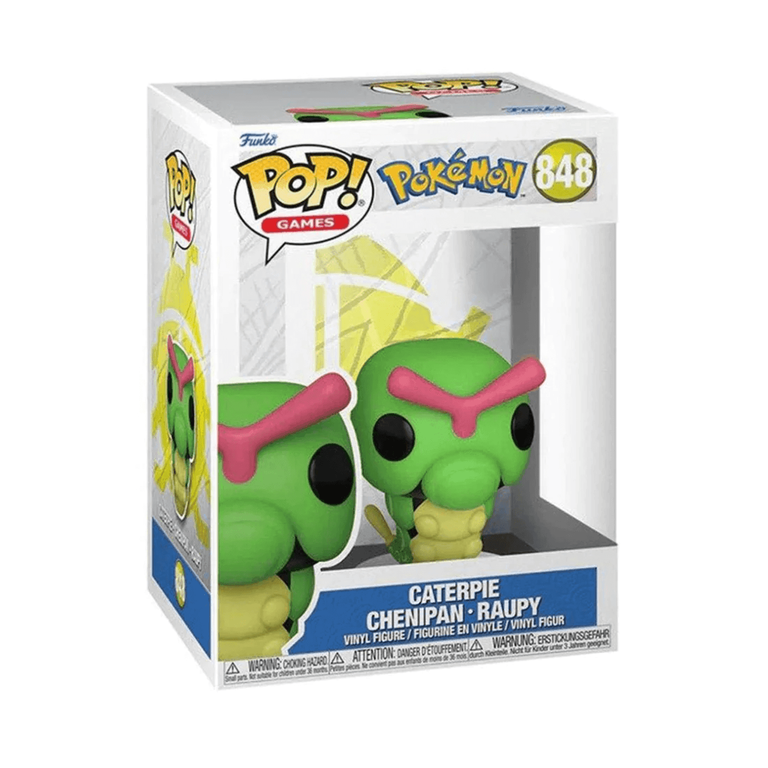 Funko Pop! Games: Pokemon - Caterpie (EMEA) #848 - مجسمات أنمي Funko Pop! Games: Pokemon - Caterpie (EMEA) #848 - مجسمات أنمي