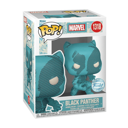 Funko Pop! Marvel D100 - RR Black Panther (Exc) #1318 - مجسمات مارفل