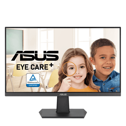 شاشة ألعاب ASUS VA27EHF Eye Care – مقاس 27 بوصة، IPS، Full HD، بدون إطار، 100 هرتز، Adaptive-Sync، 1 مللي ثانية MPRT، HDMI، ضوء أزرق منخفض، خالية من الوميض، قابلة للتثبيت على الحائط - شاشة العاب