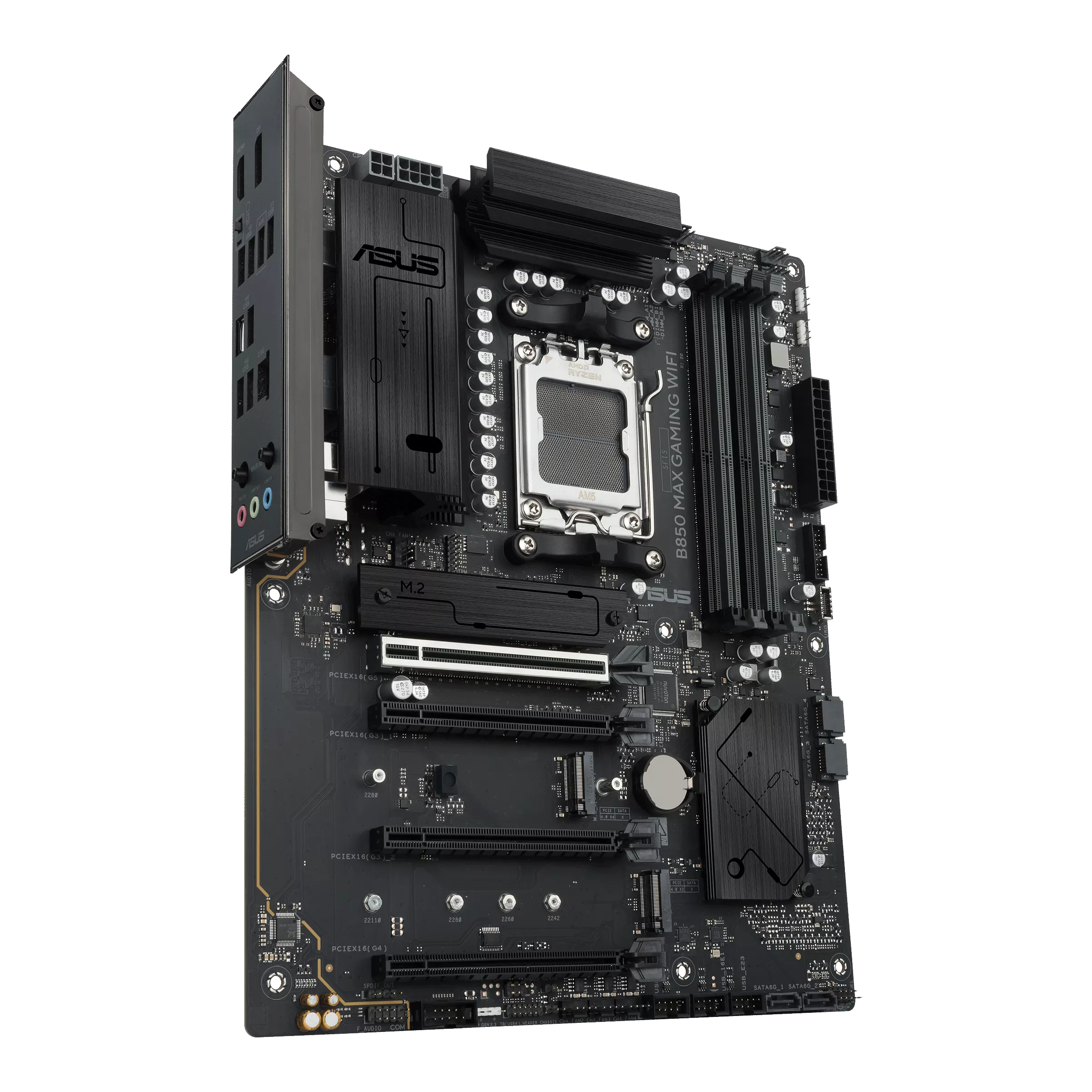 ASUS B850 MAX GAMING WIFI Black AM5 AMD DDR5 GAMING Motherboard - اللوحة الأم
