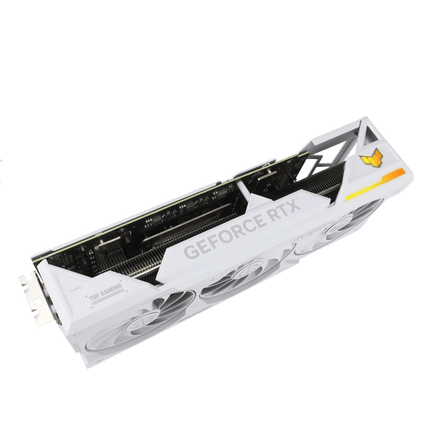 كرت شاشة ASUS TUF Gaming GeForce RTX™ 4070 Ti SUPER BTF White OC Edition 16GB GDDR6X مع بطاقة رسوميات DLSS3 - كرت شاشة 