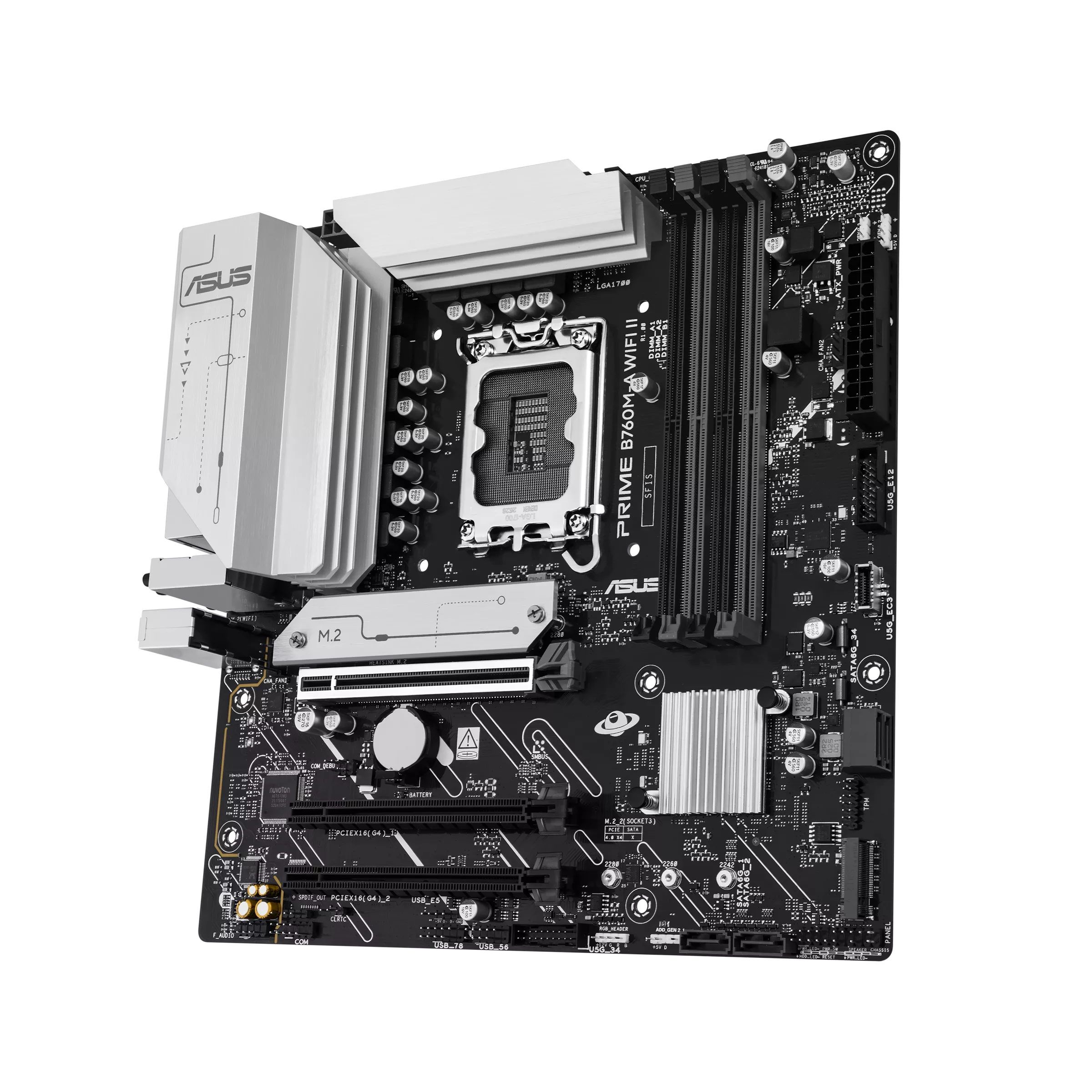 ASUS PRIME B760M-A WIFI II DDR5 GAMING Motherboard - اللوحة الأم