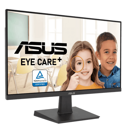 شاشة ألعاب ASUS VA27EHF Eye Care – مقاس 27 بوصة، IPS، Full HD، بدون إطار، 100 هرتز، Adaptive-Sync، 1 مللي ثانية MPRT، HDMI، ضوء أزرق منخفض، خالية من الوميض، قابلة للتثبيت على الحائط - شاشة العاب