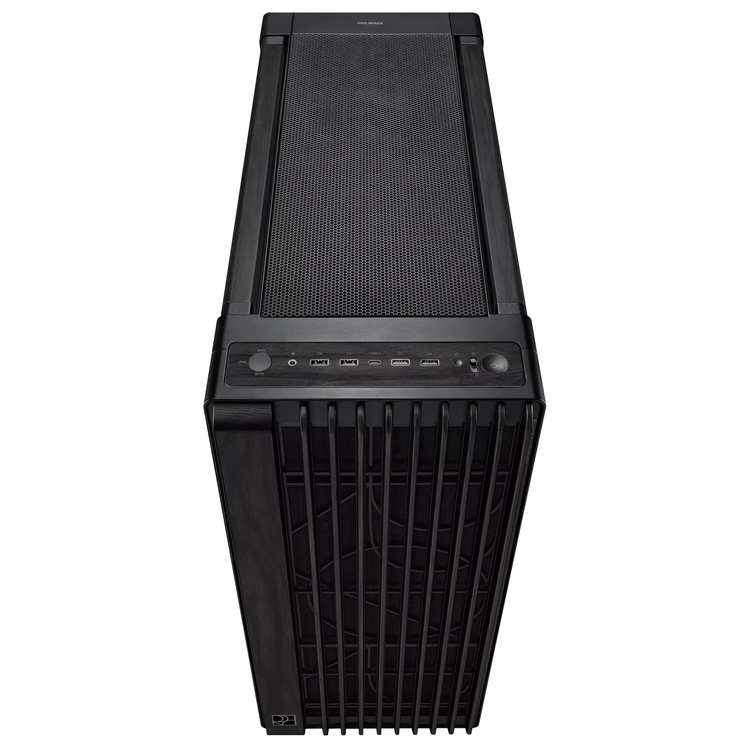 Asus ProArt PA602 Gaming E-ATX Computer Case, 2x 200mm & 1x 140mm Pre-Installed Fans , Dual Air Deflectors, 15.5mm Open Grills, Black- كيس خشب