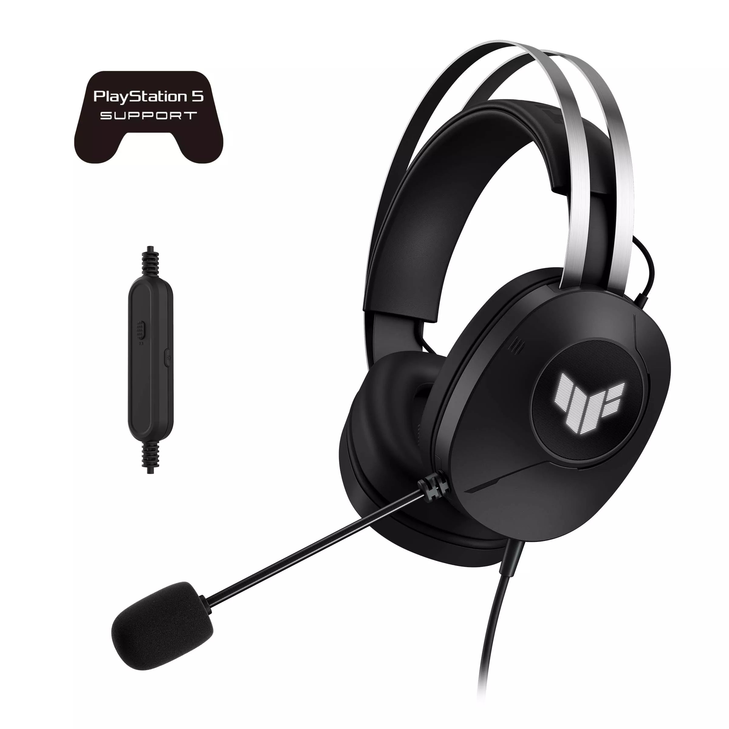 ASUS A302 TUF H1 GEN II GAMING HEADSET 7.1 Surround Sound BLACK - سماعات احترافية