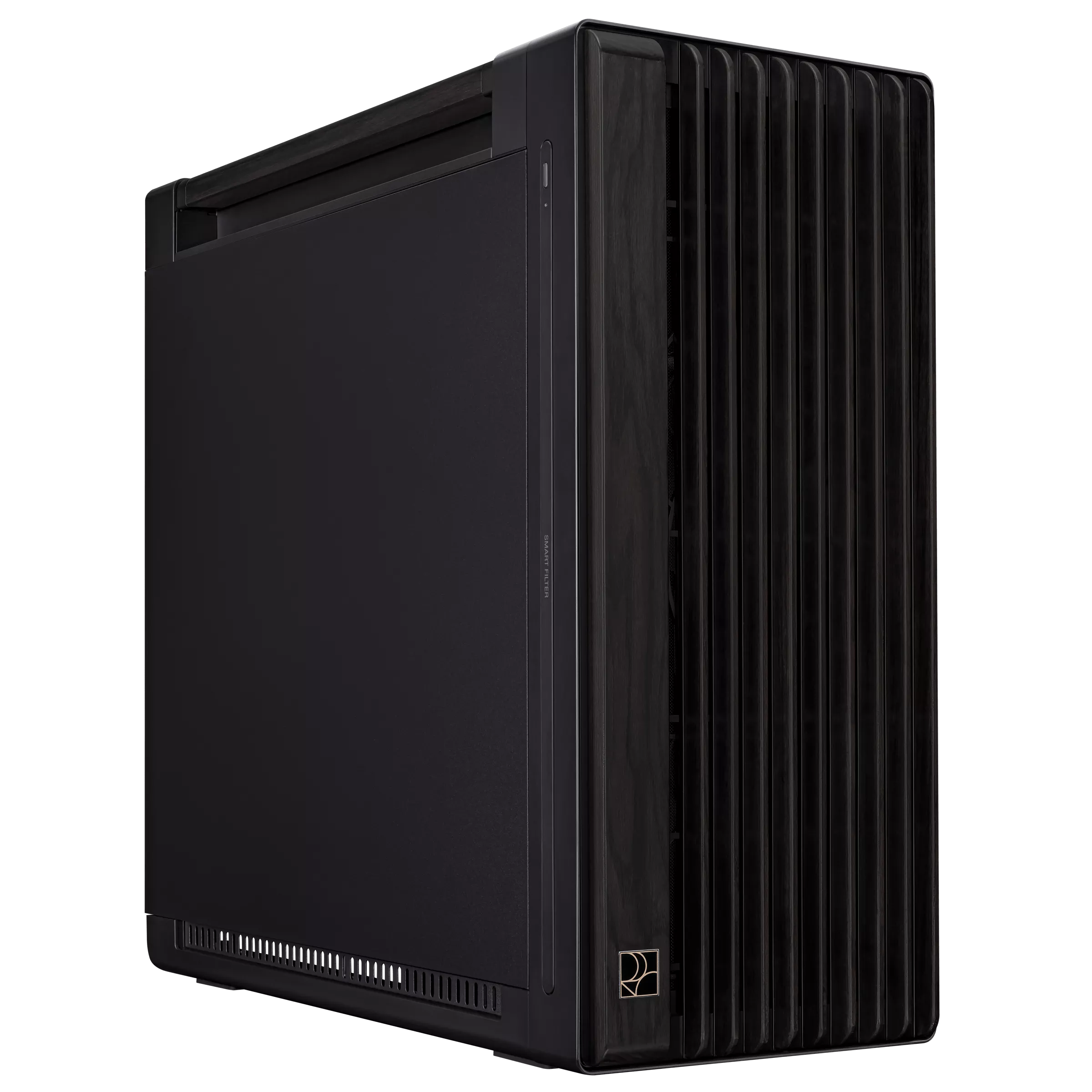 Asus ProArt PA602 Gaming E-ATX Computer Case, 2x 200mm & 1x 140mm Pre-Installed Fans , Dual Air Deflectors, 15.5mm Open Grills, Black- كيس خشب