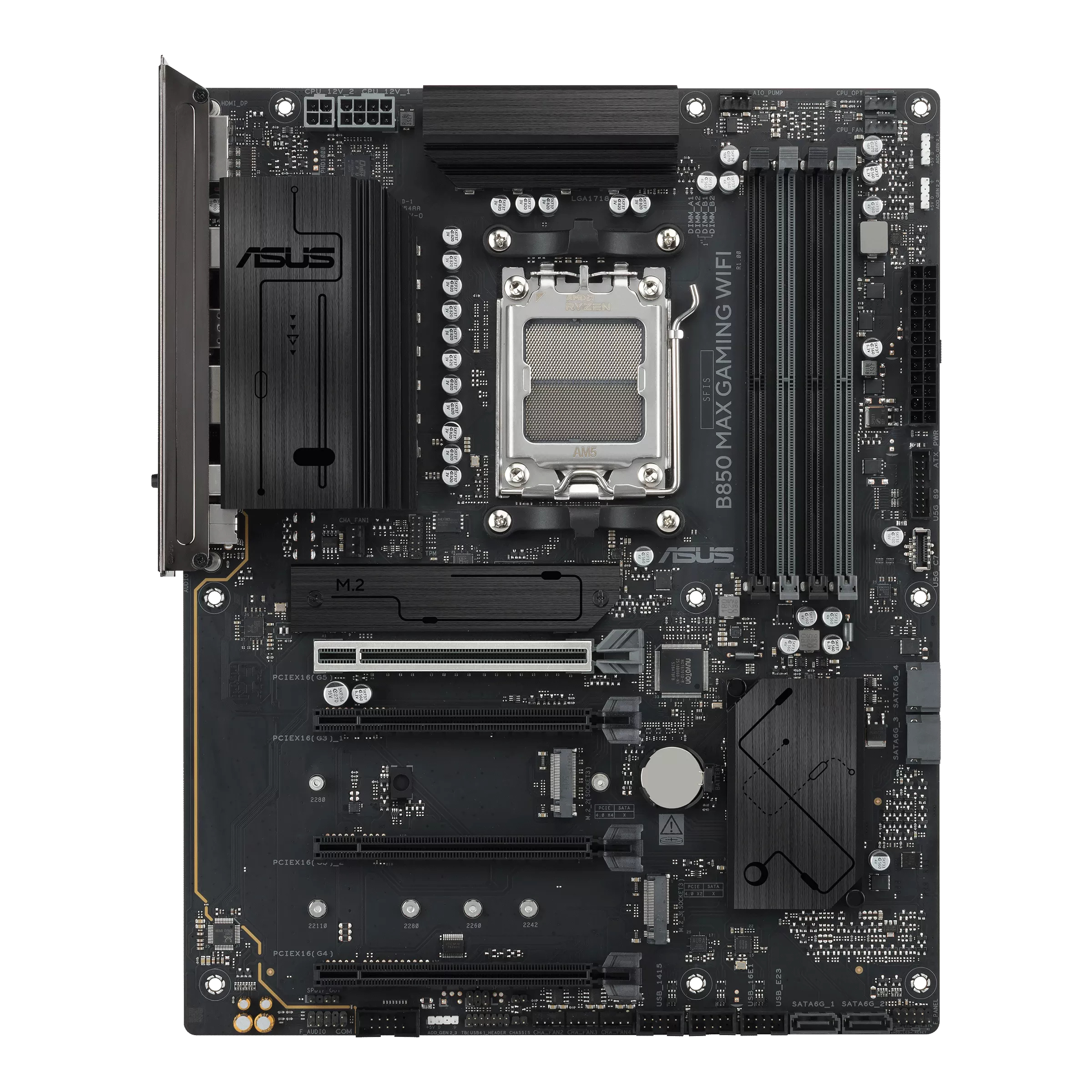 ASUS B850 MAX GAMING WIFI Black AM5 AMD DDR5 GAMING Motherboard - اللوحة الأم