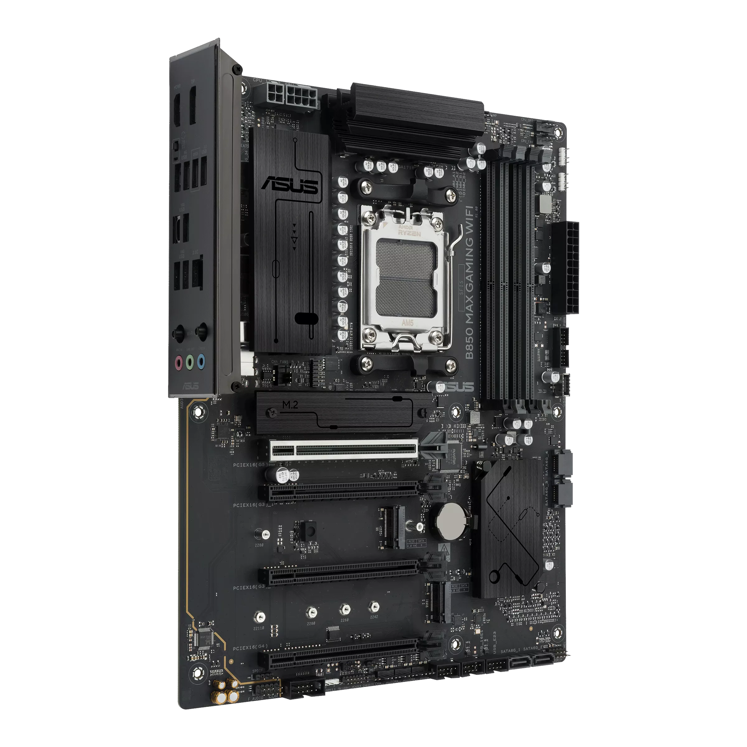 ASUS B850 MAX GAMING WIFI Black AM5 AMD DDR5 GAMING Motherboard - اللوحة الأم
