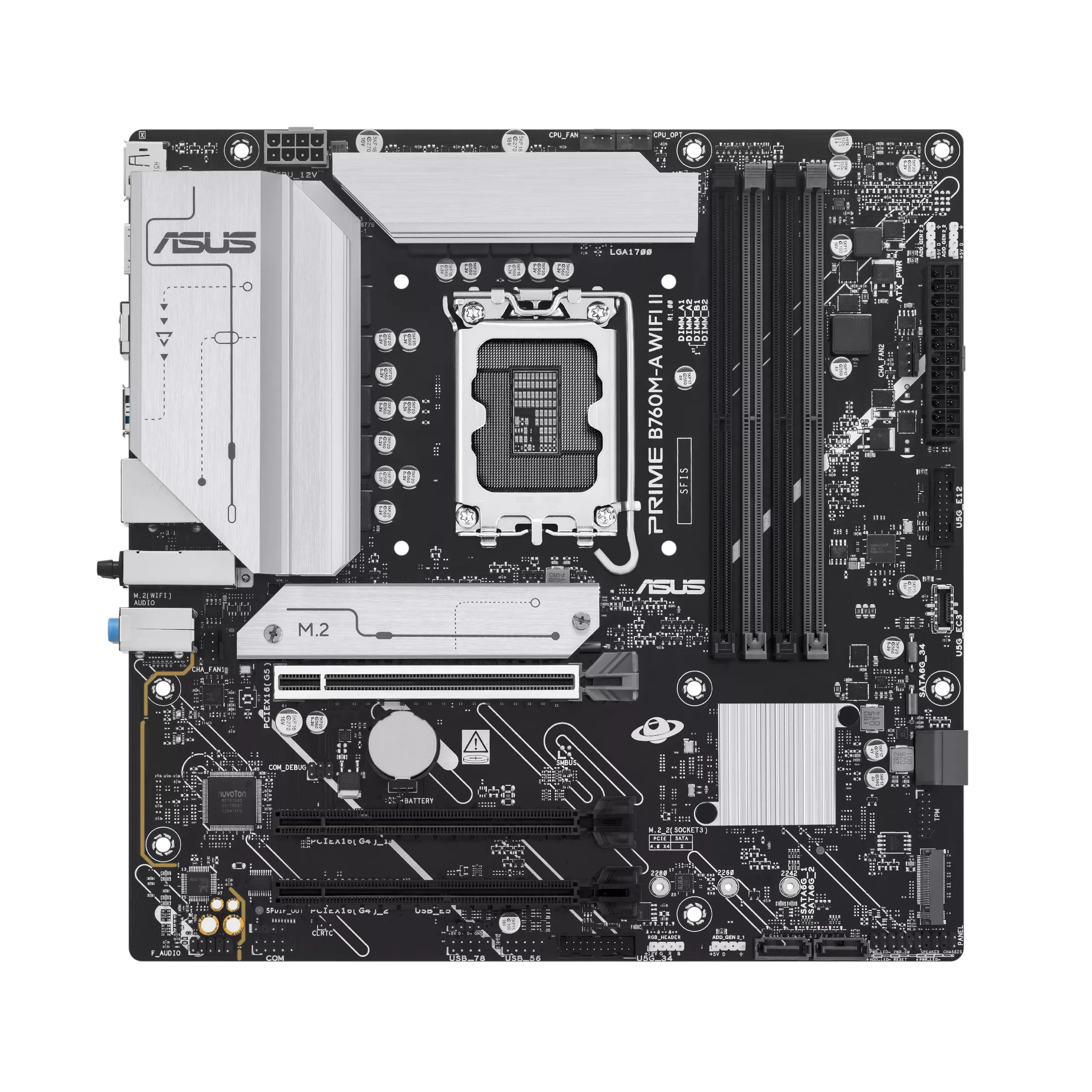 ASUS PRIME B760M-A WIFI II DDR5 GAMING Motherboard - اللوحة الأم