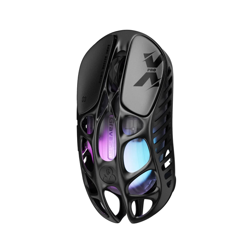 GRAVASTAR MERCURY X Pro Wireless GM+8K - Galaxy Black - ماوس قيمينغ احترافي