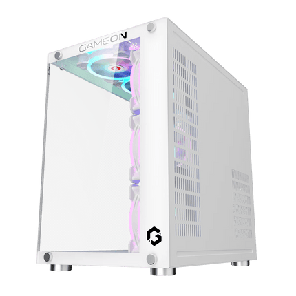 GAMEON Emperor Arctic II Series Mid Tower Gaming Case - White - كيس - PC BUILDER QATAR - Best PC Gaming Store in Qatar 
