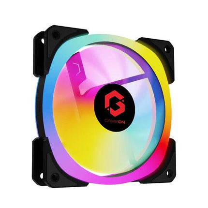GAMEON U-2 Falcon G2 Case Fan - Black, 3 Pack (Fixed RGB with Molex 4 PIN Connection) - مروحة تبريد - PC BUILDER QATAR - Best PC Gaming Store in Qatar 