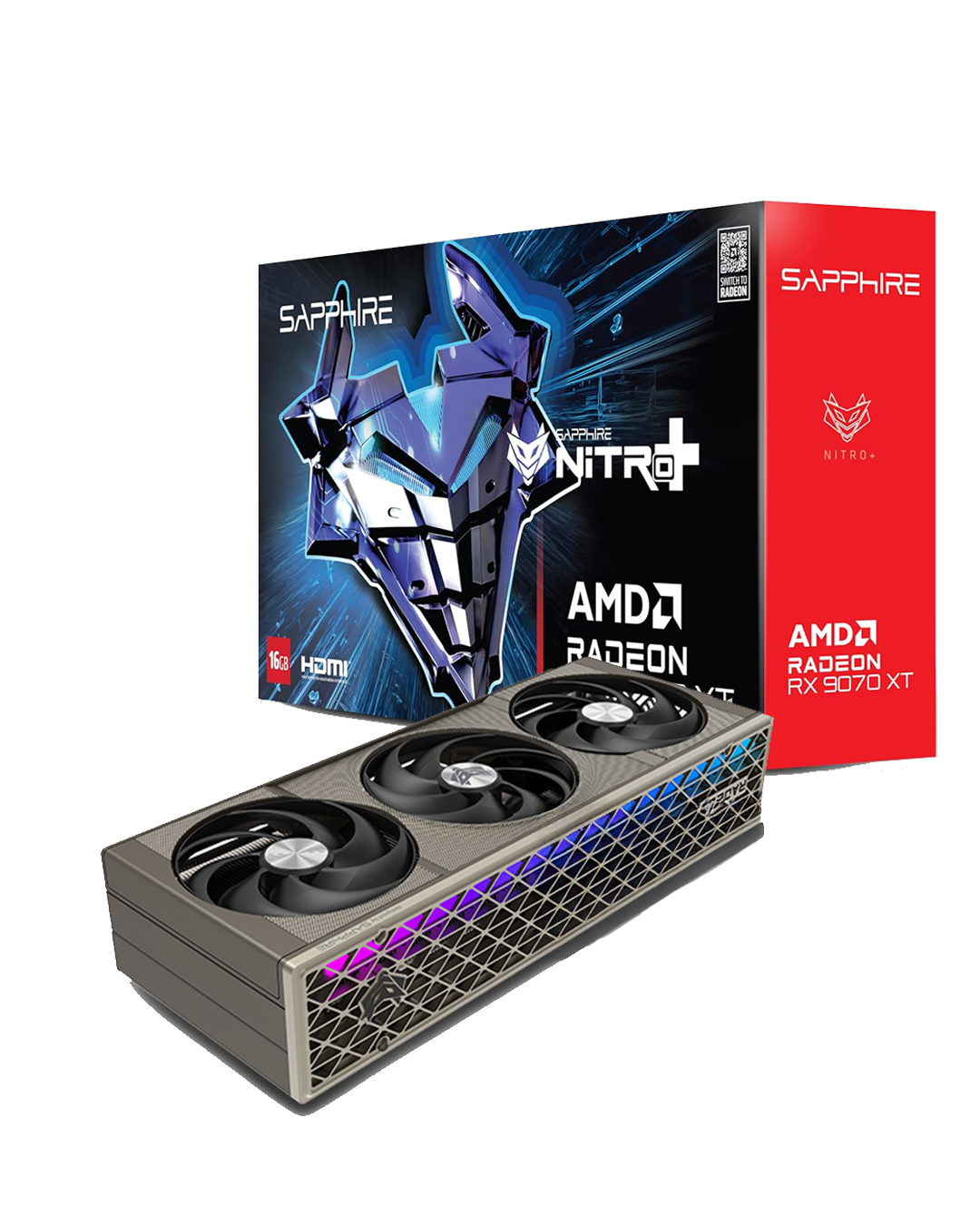 Sapphire Nitro+ AMD Radeon™ RX 9070 XT Gaming OC 16GB Dual HDMI/Dual DP - كارت شاشة