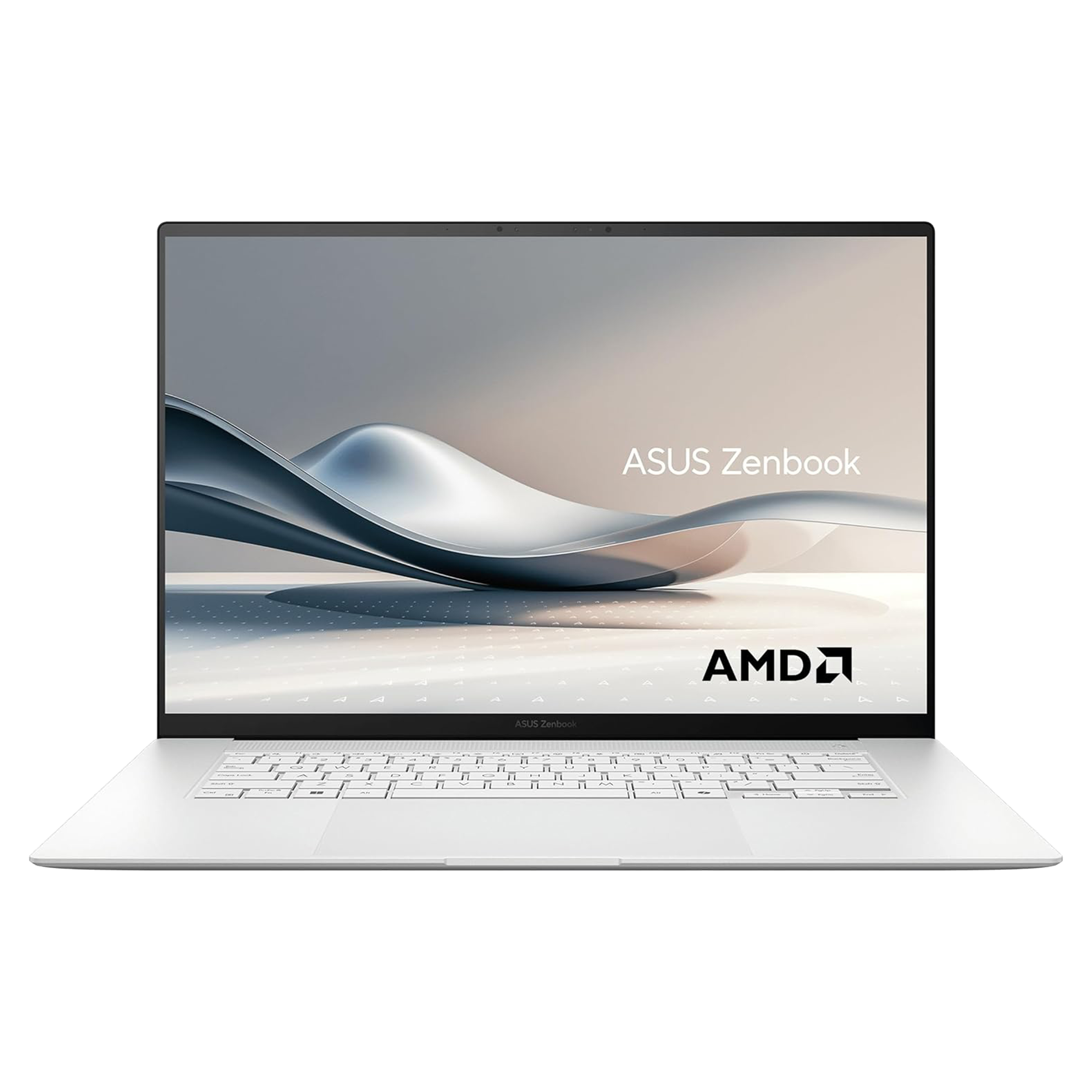 Asus Zenbook S16 OLED AI Laptop UM5606WA-RK233W, 16.0-inch 120Hz 3K OLED, AMD Radeon 890M,  R9 HX 370, 32GB RAM, 2TB SSD, White - لابتوب