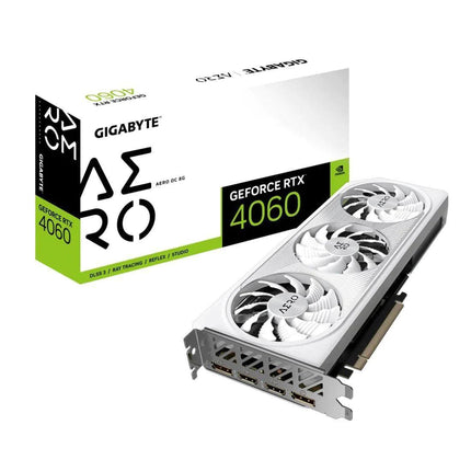 Gigabyte GeForce RTX 4060 AERO OC 8GB GDDR6 Graphics Card - كرت الشاشة - PC BUILDER QATAR - Best PC Gaming Store in Qatar 