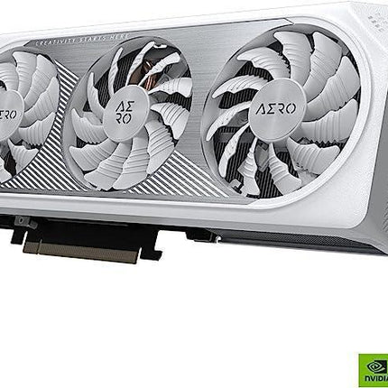 Gigabyte GeForce RTX 4060 Ti Aero OC 8G GDDR6 Graphics Card - White - كرت الشاشة - PC BUILDER QATAR - Best PC Gaming Store in Qatar 