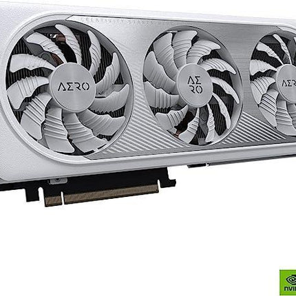 Gigabyte GeForce RTX 4060 Ti Aero OC 8G GDDR6 Graphics Card - White - كرت الشاشة - PC BUILDER QATAR - Best PC Gaming Store in Qatar 