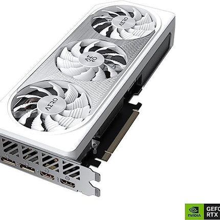 Gigabyte GeForce RTX 4060 Ti Aero OC 8G GDDR6 Graphics Card - White - كرت الشاشة - PC BUILDER QATAR - Best PC Gaming Store in Qatar 