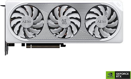 Gigabyte GeForce RTX 4060 Ti Aero OC 8G GDDR6 Graphics Card - White - كرت الشاشة - PC BUILDER QATAR - Best PC Gaming Store in Qatar 