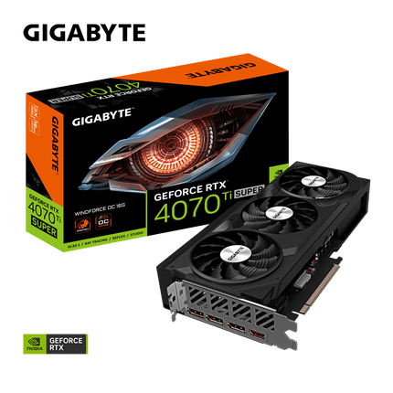 Gigabyte GeForce RTX™ 4070 Ti SUPER WINDFORCE OC 16G GDDR6X - كرت شاشة