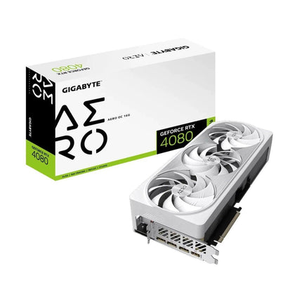 Gigabyte GeForce RTX 4080 Aero OC 16G GDDR6X Graphics Card - White - كرت الشاشة - PC BUILDER QATAR - Best PC Gaming Store in Qatar 