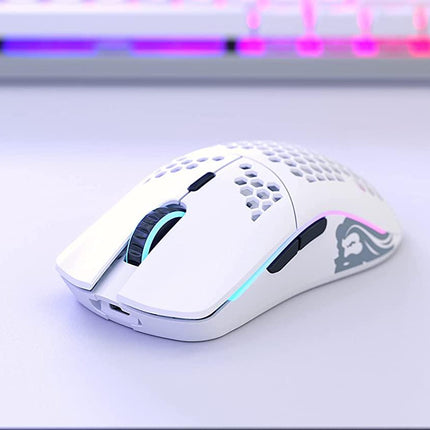 Glorious Gaming Model O Wireless Mouse - Matte White - فأرة - PC BUILDER QATAR - Best PC Gaming Store in Qatar 