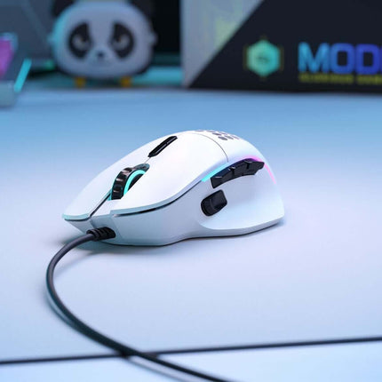 Glorious Gaming Mouse Model I - Matte White - فأرة - PC BUILDER QATAR - Best PC Gaming Store in Qatar 