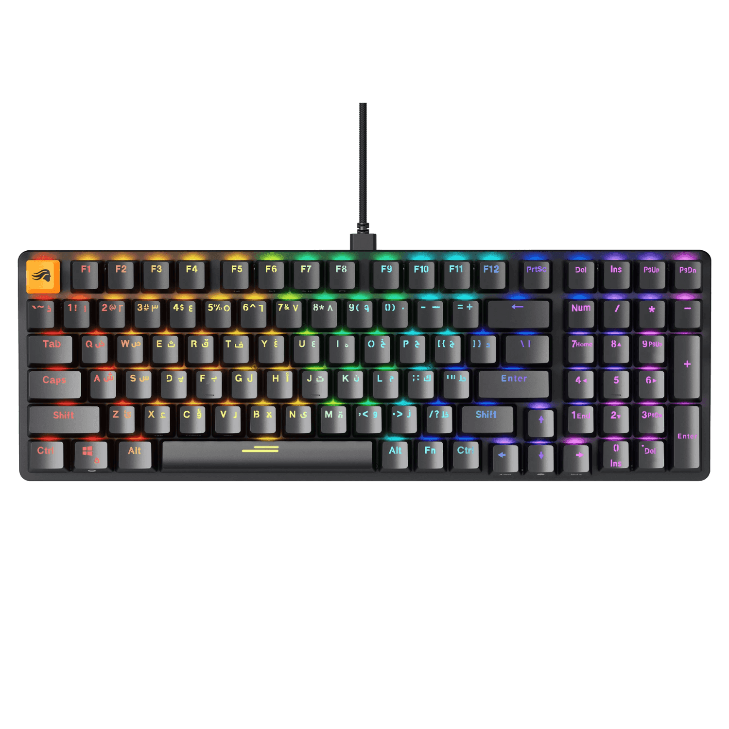 Glorious GMMK2 96% Keyboard Pre-Built -Arabic Black- مع احرف عربيه Glorious GMMK2 96% Keyboard Pre-Built -Arabic Black- مع احرف عربيه