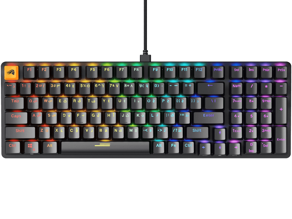 Pre Keyboards Glorious GMMK2 96% Keyboard Pre-Built -Arabic Black- مع احرف عربيه – PC ...