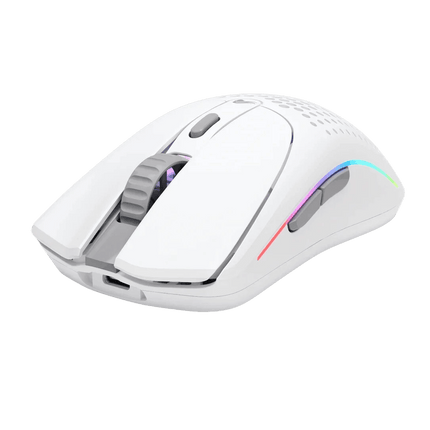 Glorious Model O 2 Wireless RGB Gaming Mouse Matte White, Ultralight 2.0 Sensor - فأرة - PC BUILDER QATAR - Best PC Gaming Store in Qatar 