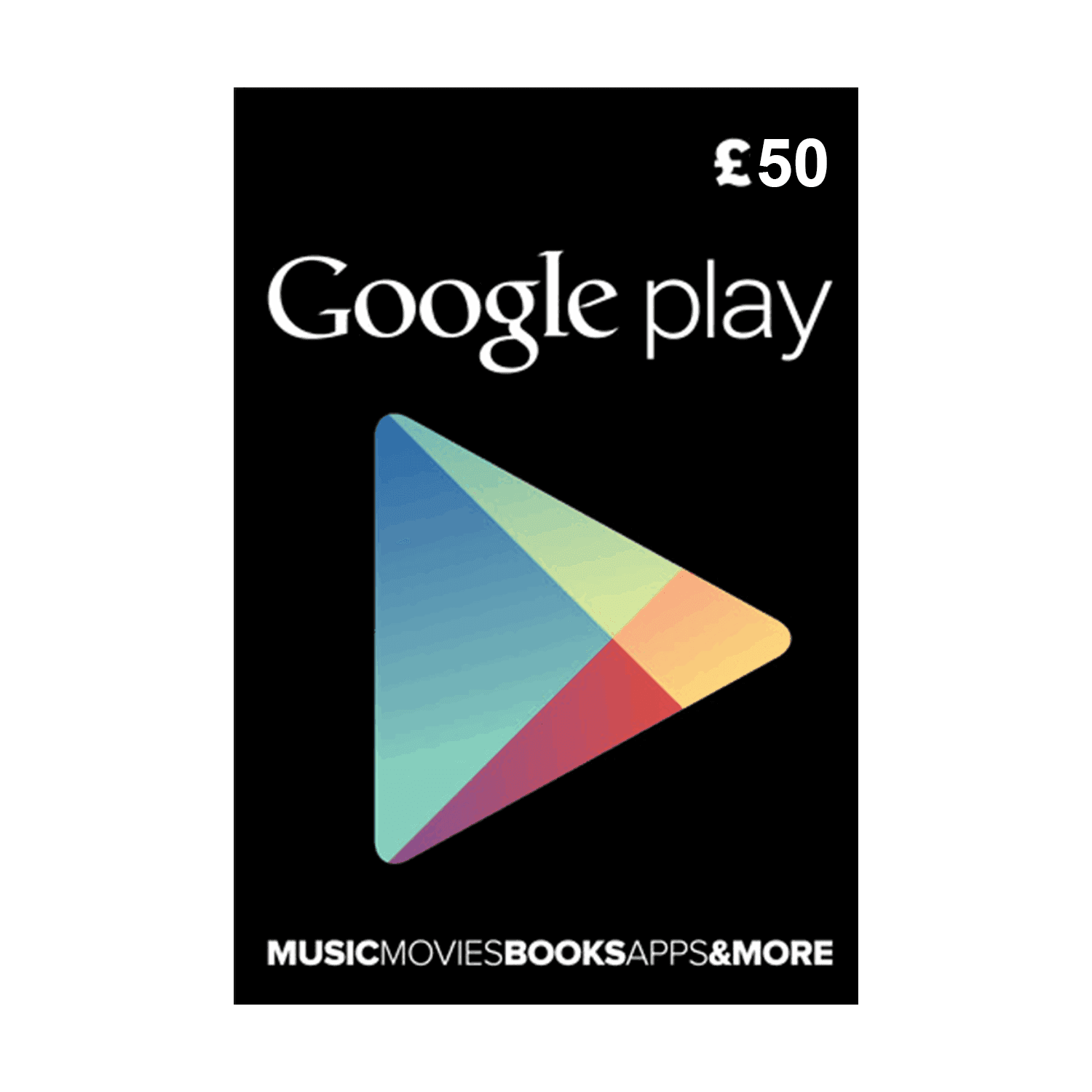 Google Play UK 50£ - بطاقة شحن Google Play UK 50£ - بطاقة شحن