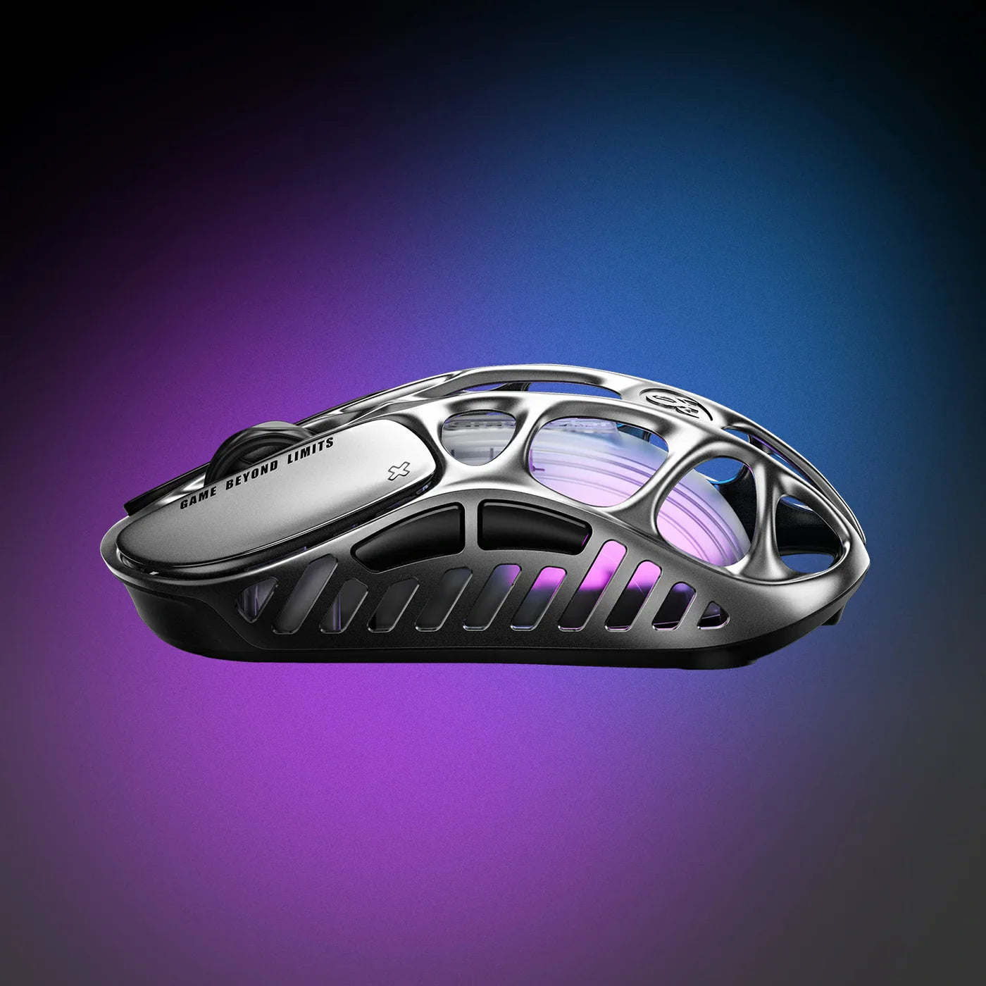 GravaStar Mercury X Pro Wireless Gaming Mouse GM+8K Dongle – Interstellar Silver - ماوس قيمينغ احترافي