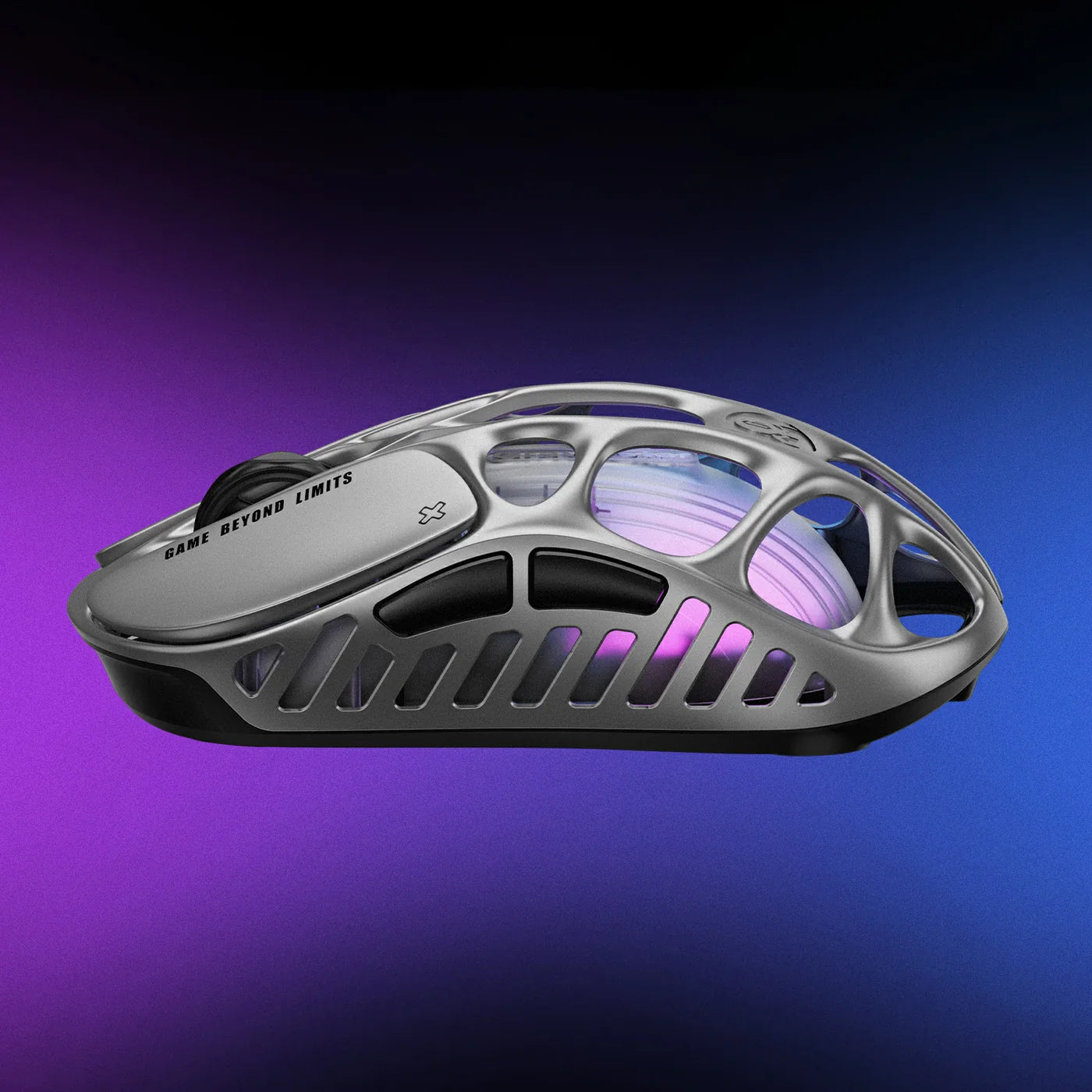 GRAVASTAR MERCURY X Wireless Gaming Mouse – Interstellar Silver - ماوس قيمينغ احترافي