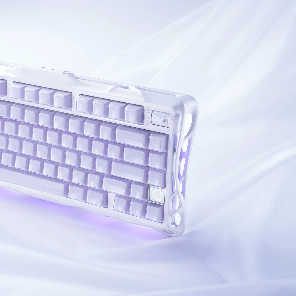 GRAVASTAR MERCURY K1 75% Wireless Mechanical Gaming Keyboard – Lavender Purple - كيبورد احترافي