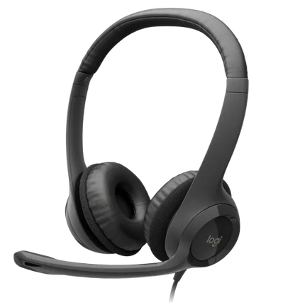 Logitech H390 USB Headset with Noise-Canceling Mic For Office - سماعه مكتبيه