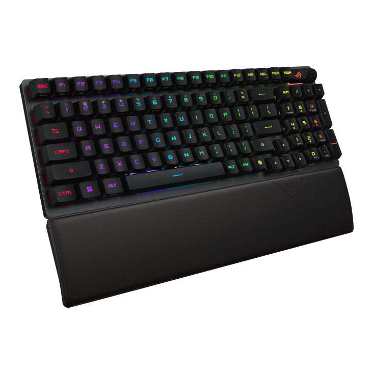 ASUS X902 SCOPE II 96 RX WIRELESS GAMING KEYBOARD SWITCHES/ARABIC /ABS KEYACAPS Black - كيبورد احترايفي