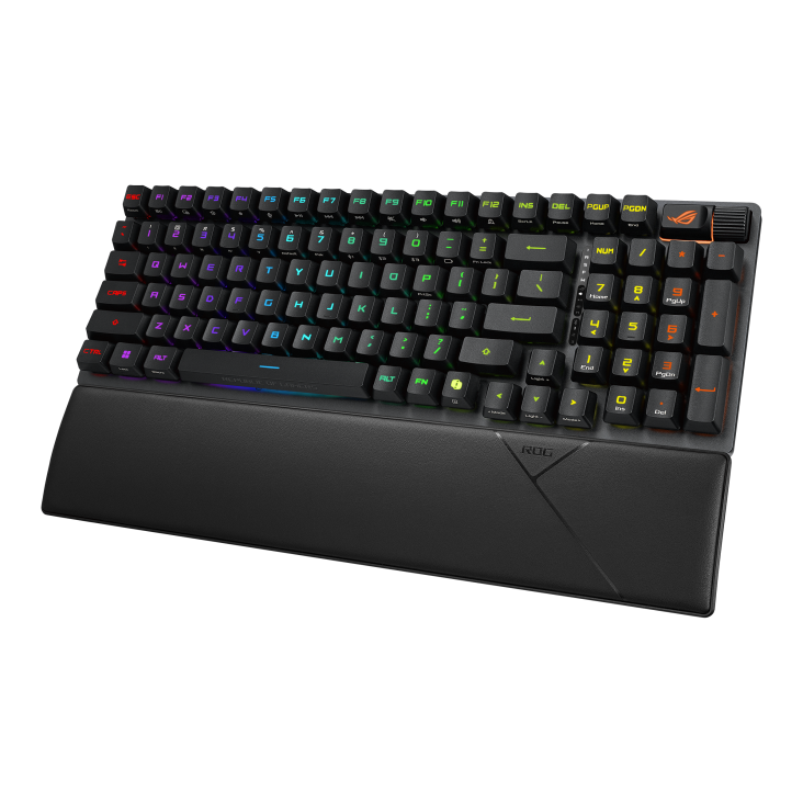 ASUS X902 SCOPE II 96 RX WIRELESS GAMING KEYBOARD SWITCHES/ARABIC /ABS KEYACAPS Black - كيبورد احترايفي