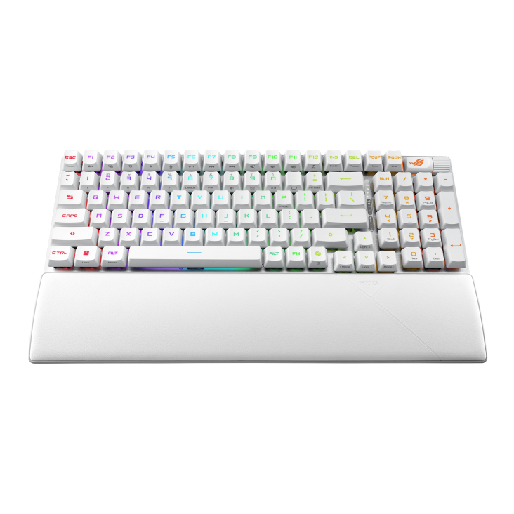 ASUS X902 SCOPE II 96 RX WIRELESS GAMING KEYBOARD SWITCHES/ARABIC /ABS KEYACAPS White - كيبورد احترايفي