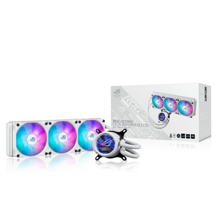 ASUS ROG STRIX LC III 360 ARGB LCD COOLER White - مبرد ممتاز مع شاشه  أبيض