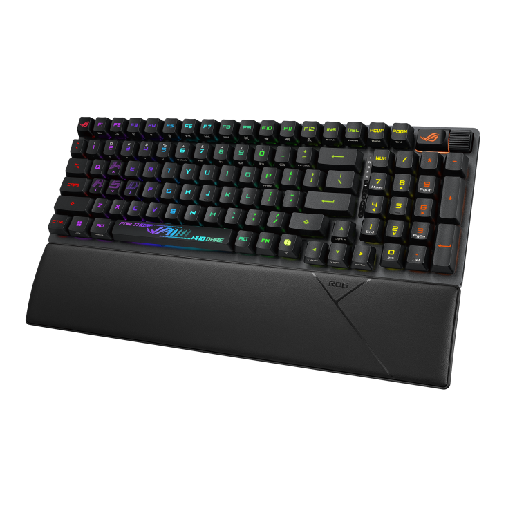 ASUS X902 SCOPE II 96 RX WIRELESS GAMING KEYBOARD SWITCHES/ARABIC /ABS KEYACAPS Black - كيبورد احترايفي