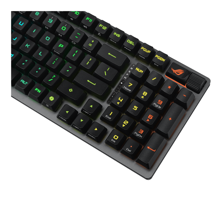ASUS X902 SCOPE II 96 RX WIRELESS GAMING KEYBOARD SWITCHES/ARABIC /ABS KEYACAPS Black - كيبورد احترايفي